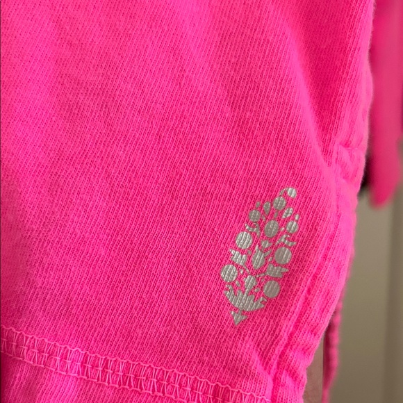 Free People Hot Pink Long Sleeve Top - Picture 2 of 9